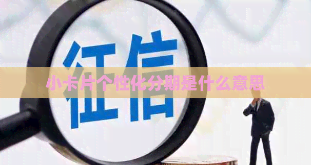 小卡片个性化分期是什么意思