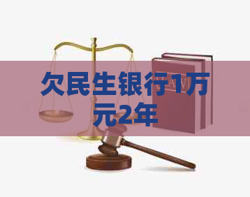 欠民生银行1万元2年