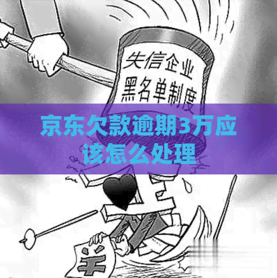 京东欠款逾期3万应该怎么处理
