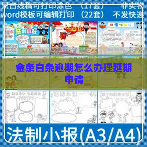 金条白条逾期怎么办理延期申请