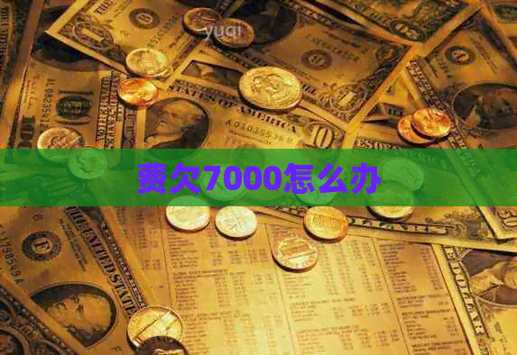 费欠7000怎么办
