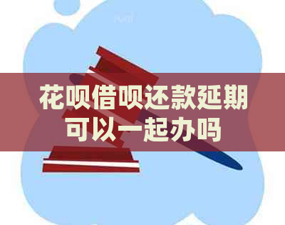 白条信用卡还款延期可以一起办吗
