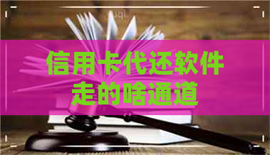 信用卡代还软件走的啥通道