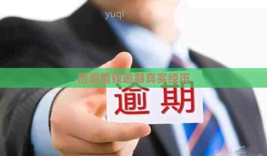 浩瀚借钱逾期真实经历