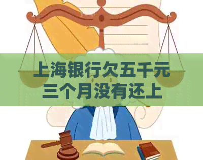 上海银行欠五千元三个月没有还上