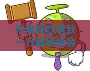闪电借款借款一万逾期后会发生什么 闪电借款借款一万逾期后会发生什么