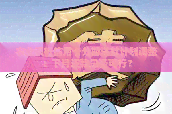 农业银行信用卡分期还款计划调整：下月还款是否可行？