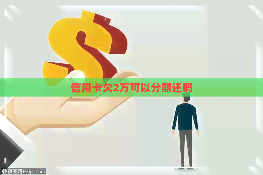 信用卡欠2万可以分期还吗