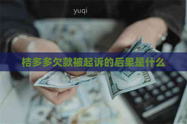 桔多多欠款被起诉的后果是什么