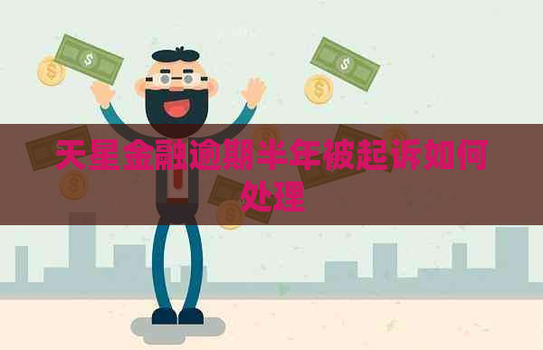 天星金融逾期半年被起诉如何处理