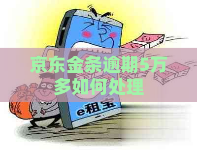 京东金条逾期5万多如何处理