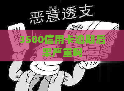 3500信用卡逾期后果严重吗