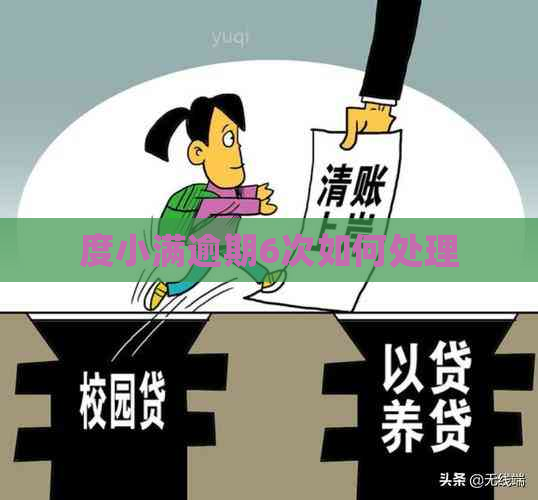度小满逾期6次如何处理