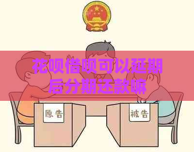 白条信用卡可以延期后分期还款嘛