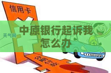 中原银行起诉我怎么办