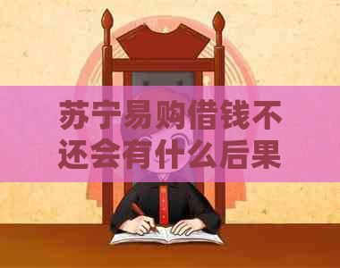 苏宁易购借钱不还会有什么后果
