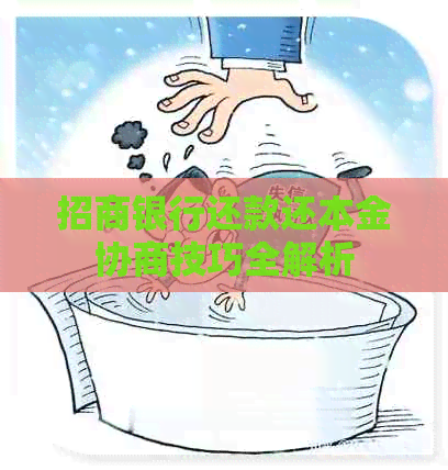 招商银行还款还本金协商技巧全解析