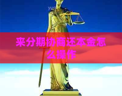 来分期协商还本金怎么操作