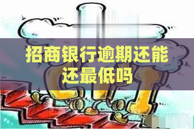 招商银行逾期还能还更低吗