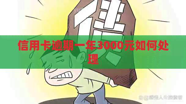 信用卡逾期一年3000元如何处理