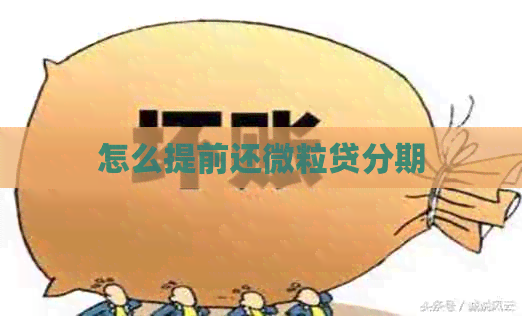 怎么提前还微粒贷分期