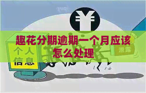 趣花分期逾期一个月应该怎么处理