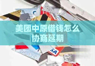 美团中原借钱怎么协商延期