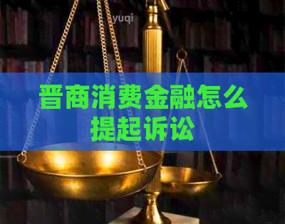 晋商消费金融怎么提起诉讼