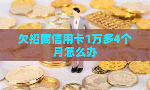 欠招商信用卡1万多4个月怎么办