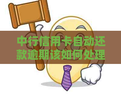 中行信用卡自动还款逾期该如何处理