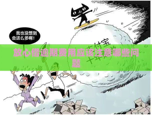 放心借逾期费用应该注意哪些问题