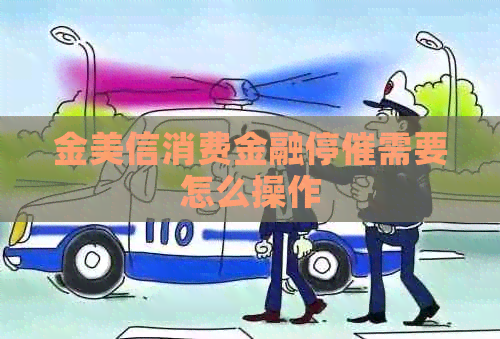 金美信消费金融停催需要怎么操作