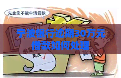 宁波银行逾期30万元借款如何处理