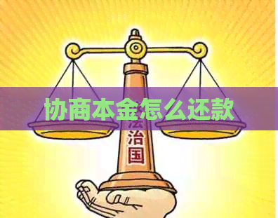 协商本金怎么还款 协商本金怎么还款