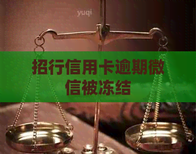 招行信用卡逾期微信被冻结