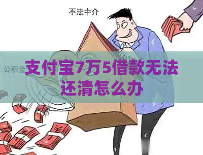 信用卡7万5借款无法还清怎么办