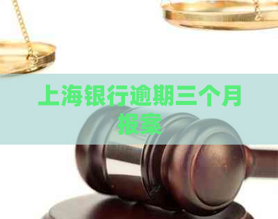 上海银行逾期三个月报案