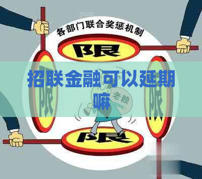 招联金融可以延期嘛