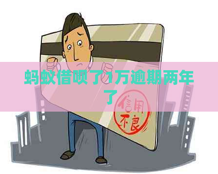蚂蚁信用卡了1万逾期两年了
