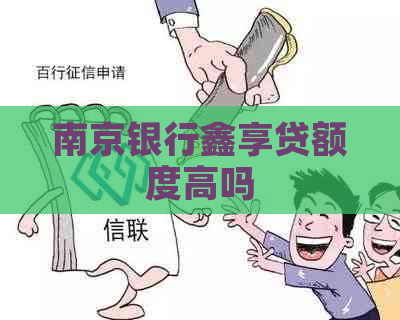 南京银行鑫享贷额度高吗