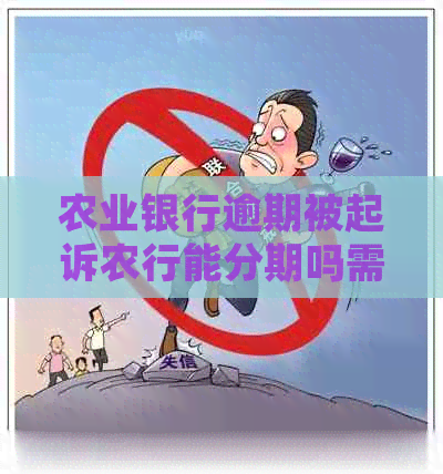 农业银行逾期被起诉农行能分期吗需要注意什么
