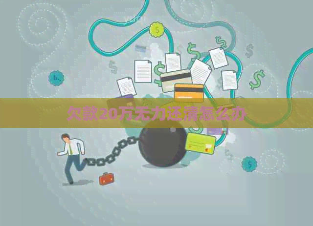 欠款20万无力还清怎么办