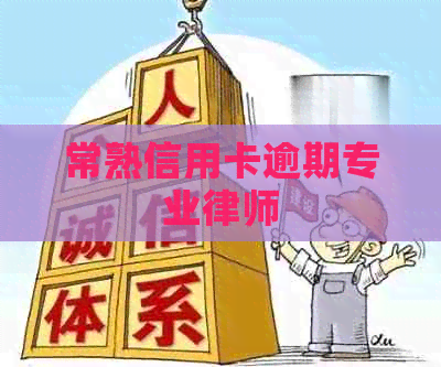 常熟信用卡逾期专业律师
