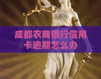 成都农商银行信用卡逾期怎么办
