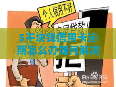 5千块钱信用卡逾期怎么办如何解决
