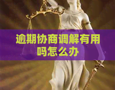 逾期协商调解有用吗怎么办