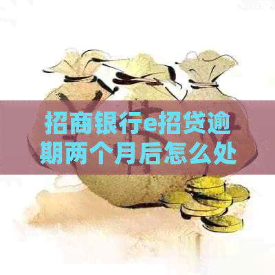 招商银行e招贷逾期两个月后怎么处置