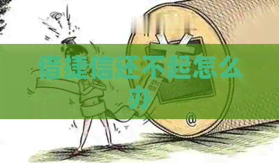 借捷信还不起怎么办