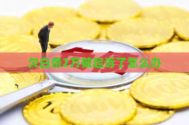 欠白条2万被起诉了怎么办