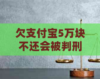 欠信用卡5万块不还会被判刑吗